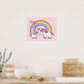 Niedlich Beste Einhorn-Mama je Poster (Küche)