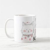 niedlich beste Katzen-Freunde Kaffeetasse (Links)
