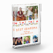 Niedlich Beste Oma-Blume Blumenfamilie Fotoblock (Links)