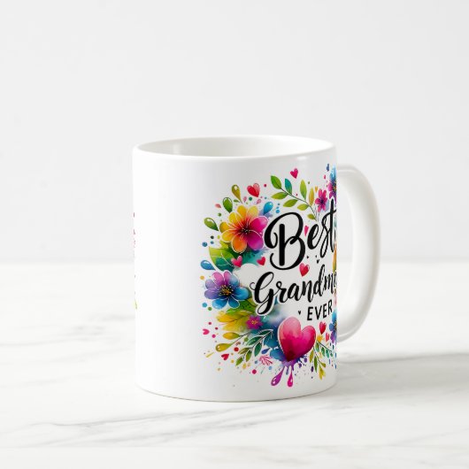 Niedlich Beste Oma je Wrap Kaffeetasse (VorderseiteRechts)