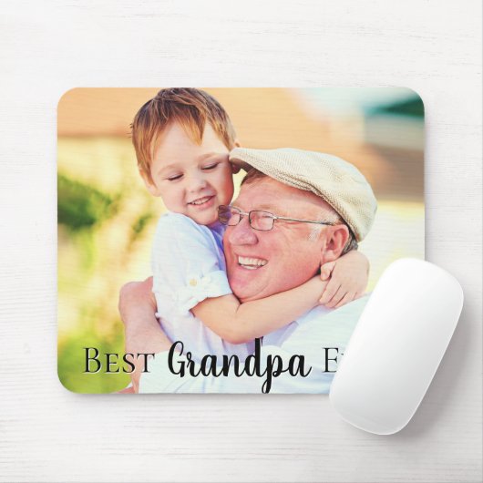 Niedlich Beste Opa Pop Vater je Foto Mousepad (Mit Mouse)