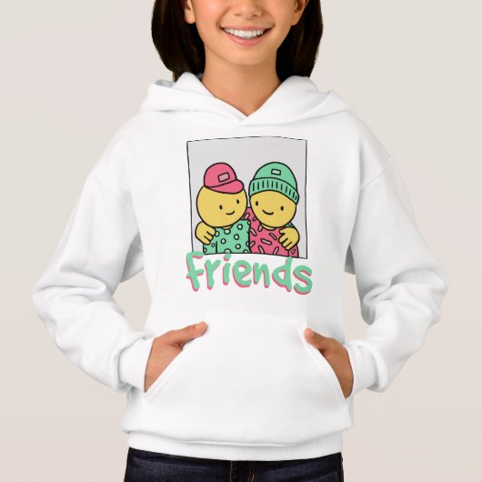Niedlich bester Freund Hoodie (Vorderseite)
