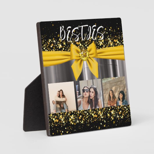 Niedlich Besties Best Friends Foto Collage BESTE F Fotoplatte (Vorderseite)