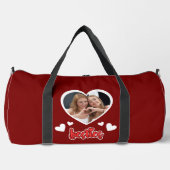 Niedlich Besties Herzstück Foto, BESTE FREUNDIN, F Duffle Bag (Vorderseite)