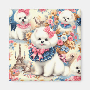 Niedlich Bichon Frisé Seamless Magnet