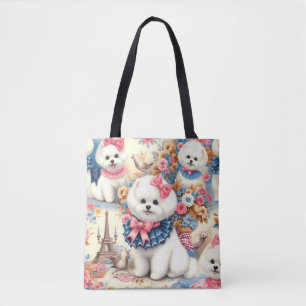 Niedlich Bichon Frisé Seamless Tasche