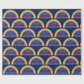 Niedlich Biden Harris 2020 Regenbogen Geschenkpapier (Flach)