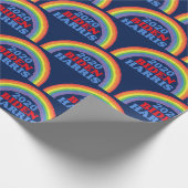 Niedlich Biden Harris 2020 Regenbogen Geschenkpapier (Ecke)
