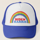 Niedlich Biden Harris Rainbow Truckerkappe (Vorderseite)