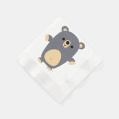 Niedlich Big Blue Cartoon Bärenpapier Napkins Serviette (Ecke)