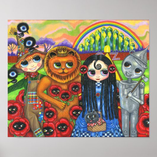 Niedlich Big Eye Girl Doll & Friends Poster (Vorne)