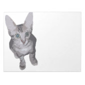 Niedlich Big Eyes Kitty Notizblock (Vorderseite)