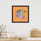 Niedlich Big Mit Augen Chibi Dragon Fairy Poster (Küche)