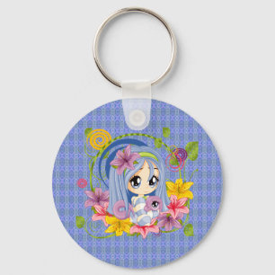 Niedlich Big Mit Augen Chibi Dragon Fairy Schlüsselanhänger