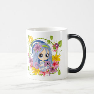 Niedlich Big Mit Augen Chibi Dragon Fairy Verwandlungstasse