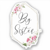Niedlich Big Sister Aufkleber (Vorderseite)