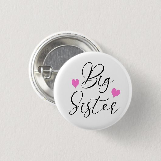 Niedlich Big Sister Button (Vorne & Hinten)