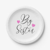 Niedlich Big Sister Pappteller (Vorderseite)