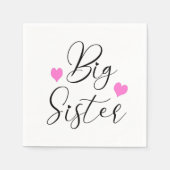 Niedlich Big Sister Serviette (Vorderseite)
