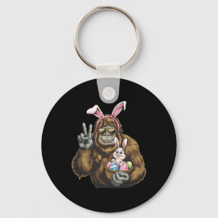 Niedlich Bigfoot Bunny Sasquatte Osterfeiertag Men Schlüsselanhänger