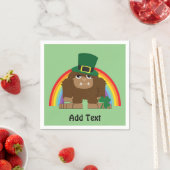 Niedlich Bigfoot Leprechaun Serviette (Beispiel)