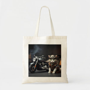 Niedlich Biker Cat Tasche