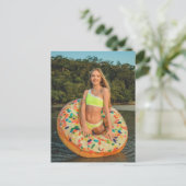 Niedlich Bikini Girl Postkarte (Stehend Vorderseite)