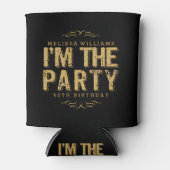 Niedlich bin ich das Party Modern Happy 50. Geburt Dosenkühler (Vorderseite)