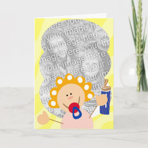 Niedlich Binky Baby Foto Cards Karte