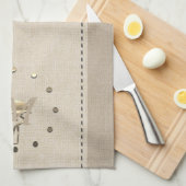 Niedlich Bio Linen Look Flamingo Geschirrtuch (Viertel Falte)