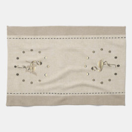 Niedlich Bio Linen Look Flamingo Geschirrtuch