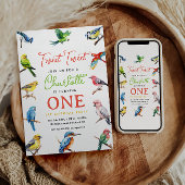 Niedlich Bird 1. Geburtstag Party Einladung