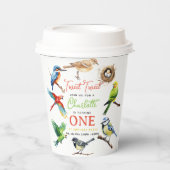 Niedlich Bird 1. Geburtstag Party Pappbecher (Vorderseite)
