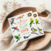 Niedlich Bird 1. Geburtstag Party Serviette