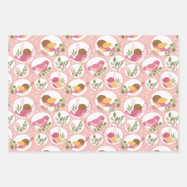 Niedlich Bird Baby Dusche Geschenkpapier Set