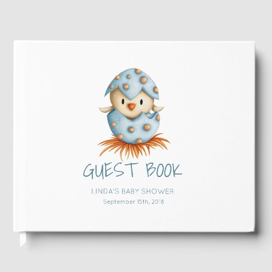 Niedlich Bird Baby Showbook Gästebuch (Vorderseite)