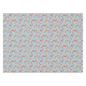 Niedlich Bird Blue Robin Winter Weihnachtsmuster Tischdecke (Vorderseite (Horizontal))