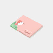 Niedlich Bird Chick Sun Girl Post-it Klebezettel (angewinkelt)