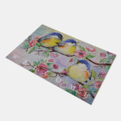 Niedlich Bird Doormat Schöne Sparrows Fußmatte (Schrägansicht)