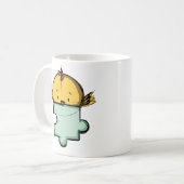 Niedlich Bird Jigsaw Puzzle Piece Kaffeetasse (Vorderseite Links)