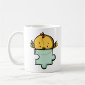 Niedlich Bird Jigsaw Puzzle Piece Kaffeetasse (Links)