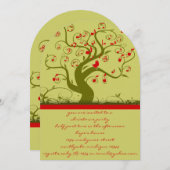 Niedlich Bird Swirt Weihnachtsfeiertage Party Einl Einladung (Vorne/Hinten)