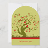 Niedlich Bird Swirt Weihnachtsfeiertage Party Einl Einladung (Rückseite)