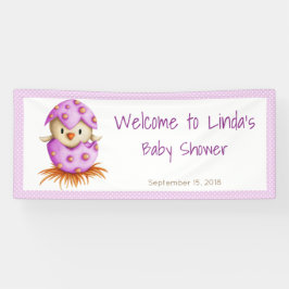 Niedlich Bird Welcome Girl Baby Dusche Banner