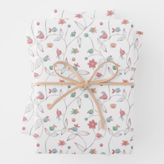 Niedlich Birdie Geschenkpapier Set (Beispiel)