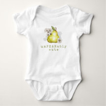 Niedlich Birne Frucht Pun Baby Bodysuit