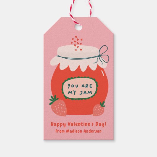 Niedlich bist du mein Valentinstag Geschenkanhänger (Vorderseite)