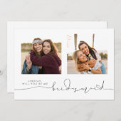 Niedlich bist du meine Bridesmaid zwei Fotos (Vorne/Hinten)