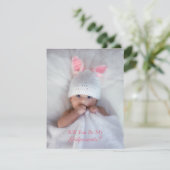 Niedlich bist du meine Fotokarte für Eltern Einladung (Stehend Vorderseite)