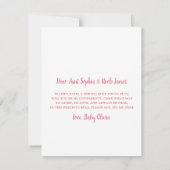 Niedlich bist du meine Fotokarte für Eltern Einladung (Rückseite)